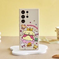 布丁狗魔法師亂花純色矽膠SAMSUNG手機殼