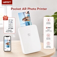 HPRT MT53 Pocket Photo Printer AR Video Memories Portable Wireless Bluetooth ZINK – Printer + 5 Shee
