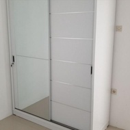 Lemari pakaian Lignum series 2 pintu slide merk OLYMPIC