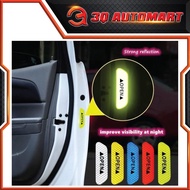 (4pcs) OPEN Car Door Reflector Sticker Universal myvi kancil axia wira alza bezza waja