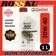 CASTROL ACTIV ESSENTIAL 4T 20W-40 CASTROL MINERAL ENGIN OIL MINYAK ENGINE 4T CASTROL 20W40 20W-40 CA