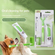 Pet Toothbrush Set Dog Toothpaste & Toothbrush Set Clean Dog Teeth & Puppy Toothbrush Prevent Bad Br