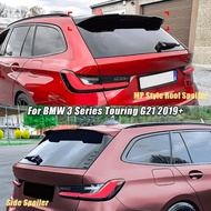 Rear Roof Spoiler MP Style Tail Wings Side Wings Splitter ABS For BMW 3 Series G21 320i 320d 330i To