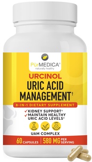 Urcinol Uric Acid Supplement for Joint Support - 60ct (Pack of 1) - Uric Acid Support Formula with T