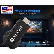 Ready Stock Anycast M100 4K Wireless HDMI Receiver Work w Miracast DLNA HD Wifi Display Dongle DLNA 