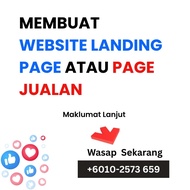 Servis Website Landing Page / Sales Page - Sesuai untuk Facebook Ads, TikTok Ads & Google Ads [BOOKI