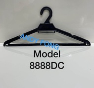 8888DC Clothes Hanger Black (72 pcs) / 8888DC Plastic Hanger (72pcs) Black Hanger / Dobi Hanger (72p