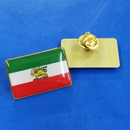 [IRAN & MALAYSIA]  3x2cm FLAG IRAN MALAYSIA 2026 with epoxy with COLLAR PIN IRAN SAVE IRAN WE LOVE I