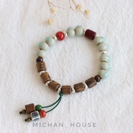 Boho beaded bracelet, personalized vintage bracelet