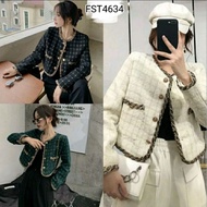 Nicole Fancy Design Luxury Korean Blazer Cardigan Outer Women