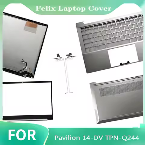 New For Pavilion 14-DV TPN-Q244 Laptop LCD Back Cover Front Bezel Upper Palmrest Bottom Base Case Ke
