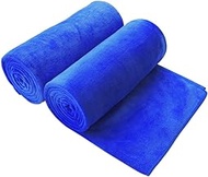 JML Microfiber Bath Towels, Bath Towels Set 2 Pack (30" x 60") - Extra Soft and Absorbent, Quick Drying, Multipurpose Use as Bath Fitness Towel, Sports Towels, Yoga Towel, Dark Blue