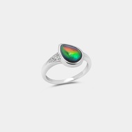 Kaimirra Everglow Angle Ammolite Ring