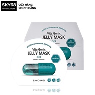 Hộp 10 Mặt Nạ Làm Dịu & Phục Hồi Da Nhạy Cảm BANOBAGI PREMIUM Vita Genic Jelly Mask Cica 30mlx10 - C