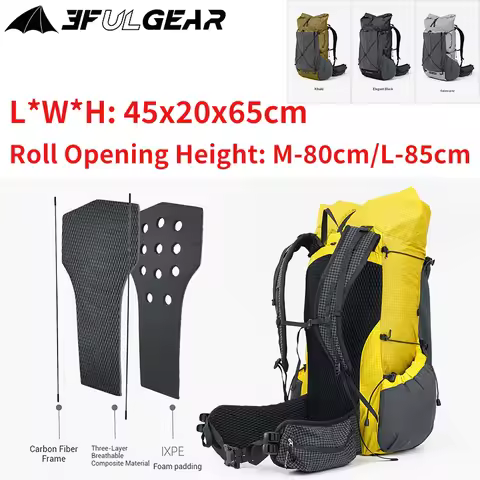 3F UL GEAR Mentor 30+10L Outdoor Waterproof Abrasion-resistant Hiking Mountaineering Backpack Lightw
