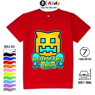 Áo Thun Trẻ Em GEOMETRY DASH 2 Chất Poly Thái Có Size Lớn Từ 7-95kg Nhiều Màu Áo Size To Nhắn Shop