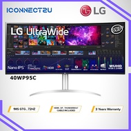 LG 40" 40WP95C 5K2K Nano IPS HDR10 AMD FreeSync 5K Daisy Chain Thunderbolt 4 Curved Ultrawide Monito