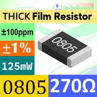 270Ω 0805 2012(mm) ±1% THICK Film Resistor SMD ±100ppm/ C 125mW 270R