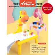 Kids LED Projector Drawing Table with Sketch Pad and Stencils for Educational Art Learning Birthday