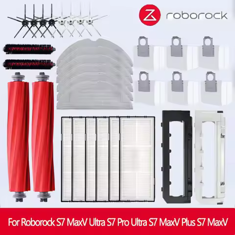 For Roborock S7 MaxV Ultra S7 pro ultra Accessories S7 MaxV Plus Main Side Brush Mop Hepa Filter Dus
