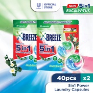 [Bundle of 2] Breeze 5in1 Power Laundry Capsules 40's
