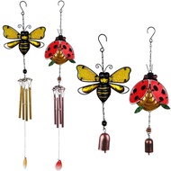 Best-Selling Cross-Border Metal Wind Chimes Bee Beetle Glass Painted Crafts Iron Painted Spray Paint
