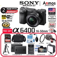 Sony a6400/A6400 Mirrorless Digital Camera With Lens (16-50mm &18-135mm& Body)Sony Malaysia Set 100%