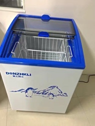雪櫃 小型雪糕櫃展示冰櫃商用玻璃門迷你圓弧冷藏冷凍櫃卧式展示櫃家用