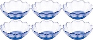 Aderia F-62482 Tsugaru Vidro Shallow Pot, Blue, Max 4.4 x 2.0 inches (11.3 x 5 cm), Ayun Flowers, Sh