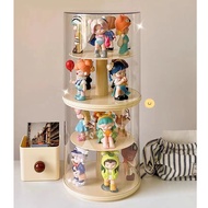 Rotating Acrylic display rack Display Box Pop Mart Storage Box Desktop Blind Box Display Stackable Display Storage Boxes