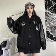 LARKERTS VARSITY BASEBALL JACKET - WOMEN'S OVERSIZED BASEBALL JACKET