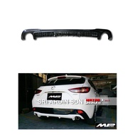 Mazda 3 BM Hatchback 14-16 V Style Rear Bumper Diffuser