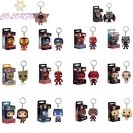 Funko Pop Avengers Keychain IronMan Groot Batman SpiderMan DeadPool Keyring QhMjINKh fvAJjI