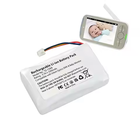 3.7V 1200mAh Replacement Li-ion Battery for Sp 803048 Compatible with Infant Optics DXR-8 Baby Monit