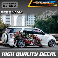VARIASI STIKER MOBIL AVANZA XENIA JOKER VENOM / STIKER DECAL MOBIL TERIOS PAJERO DLL