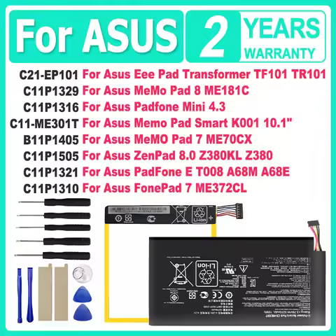 C21-EP101 C11P1329 C11P1316 B11P1405 Battery For ASUS Eee MeMo Pad Smart Fone E 7 8 8.0 10 TF101 Min