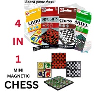 Mini Pocket Magnetic Game Set - Chess/Draughts/Snake/ Aeroplane