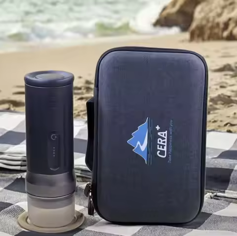 CERA+ PCM03S-MAX 18g-20g Portable Coffee Machine USB Travel Coffee Maker with Carry Bag for Outdoor 