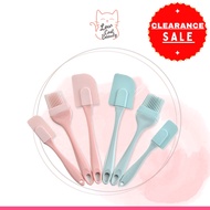 CLEARANCE 3pcs Silicone Cooking Scraper Butter Cooking Silicone Spatula Set Silicone Cream Silicone Scraper Baker Tools