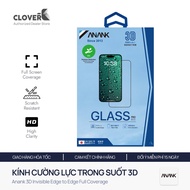 Anank 3D Invisible Tempered Glass - Full screen AGC - For iPhone 12 to 17 Pro Max - CloverB