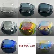 C10 Helmet Visor For HJC C10 HJ-34P Motorcycle Helmet Visor Goggles Plating Silver Red Rep