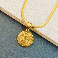 Stainless Necklace For Women St Benedict Kwintas For Women Gold Plated Necklace 18K Gold Plated