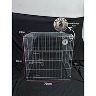 KANDANG JEMUR AYAM KOTAK LIPAT UK 70 x 70 TENGGARAN BESI GALVANIS MURAH ANTI KARAT