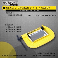 HASSTON KLAM C 5 INCH C CLAMP CLAMP 0760-500 ORIGINAL NEWEST PRESSING TOOL/ @ARMYMATERIAL.LAMPUNG