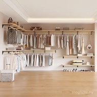 Nordic Solid Wood Cloakroom · Step-in Wardrobe Rack · E0 Grade E1 Grade Approved Wardrobe Silk Flowe