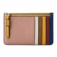 【TORY BURCH】拼接皮革卡夾零錢包-多色拼接