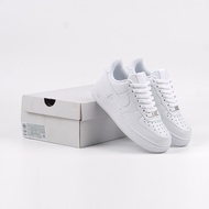 QSF - 100% White AF 1 Low Triple Sneakers - Men's Shoes Wanita