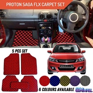 5PC PROTON SAGA FLX Thailand Checkmate Dadu Dice Carpet Floor Mat Karpet Lapik alas dadu saga flx