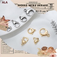 💖ALA DIY Jewelry Findings💖T Titanium Steel Non-Fading Heart-Shaped Buckle Lobster Buckle Stainless S