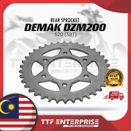 DEMAK DZM200 REAR SPROCKET 520 38T